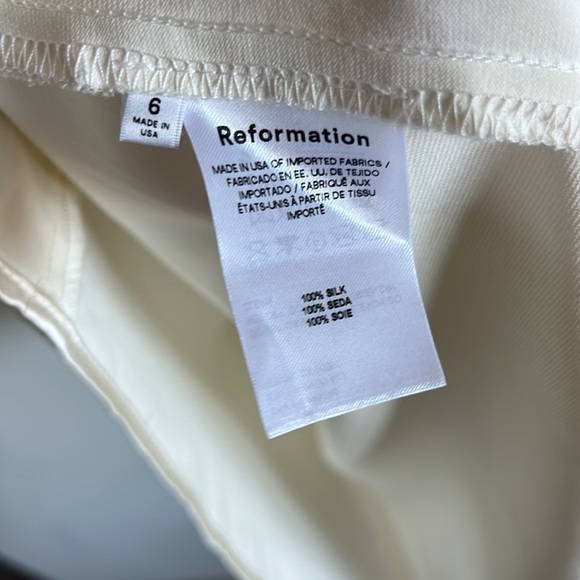 Reformation Rudo Silk Long Sleeve Dress - Picture 10 of 13